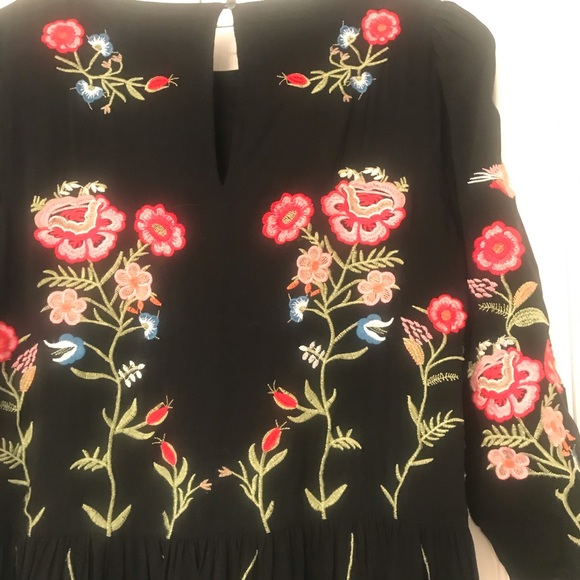 Anthropogie Allison embroidered Dress X-Small - Picture 5 of 5